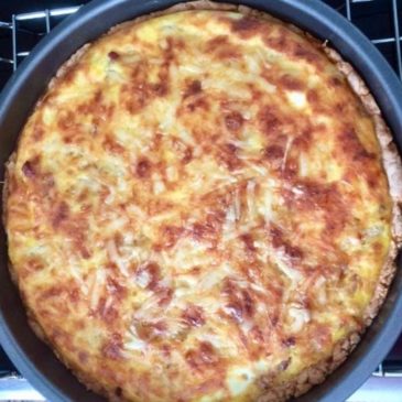 Onion Quiche with EVOO Pastry